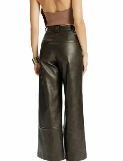 MARLOWE VEGAN LEATHER PANT - Skinnbyxor