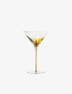 Martini-glas "bärnstensfärgat" glas '' - Martiniglas & Cocktailglas
