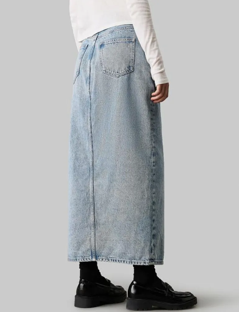 MAXI DENIM SKIRT - Maxikjolar