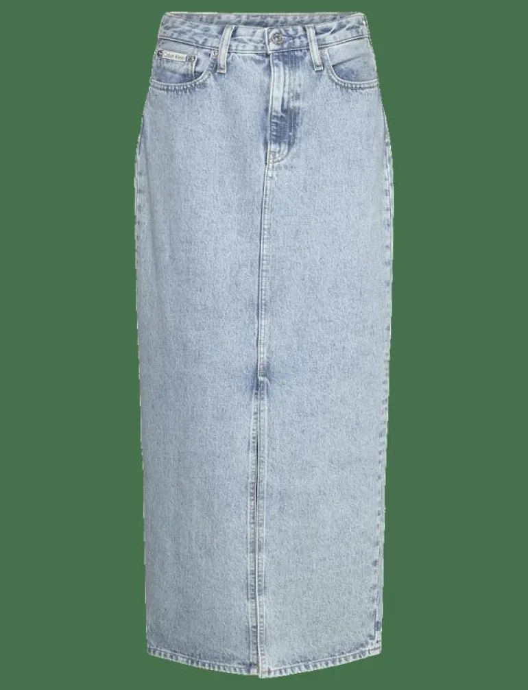 MAXI DENIM SKIRT - Maxikjolar