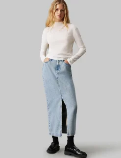 MAXI DENIM SKIRT - Maxikjolar