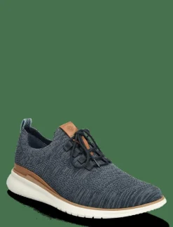 Men's Advance Knit Laceup - Navy Blue Knit - Business sneakers
