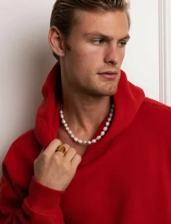 Men's Baroque Pearl Choker - Halsband