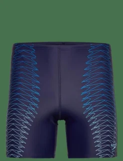 Mens Duo Logo Print Mid Jammer - Badbyxor