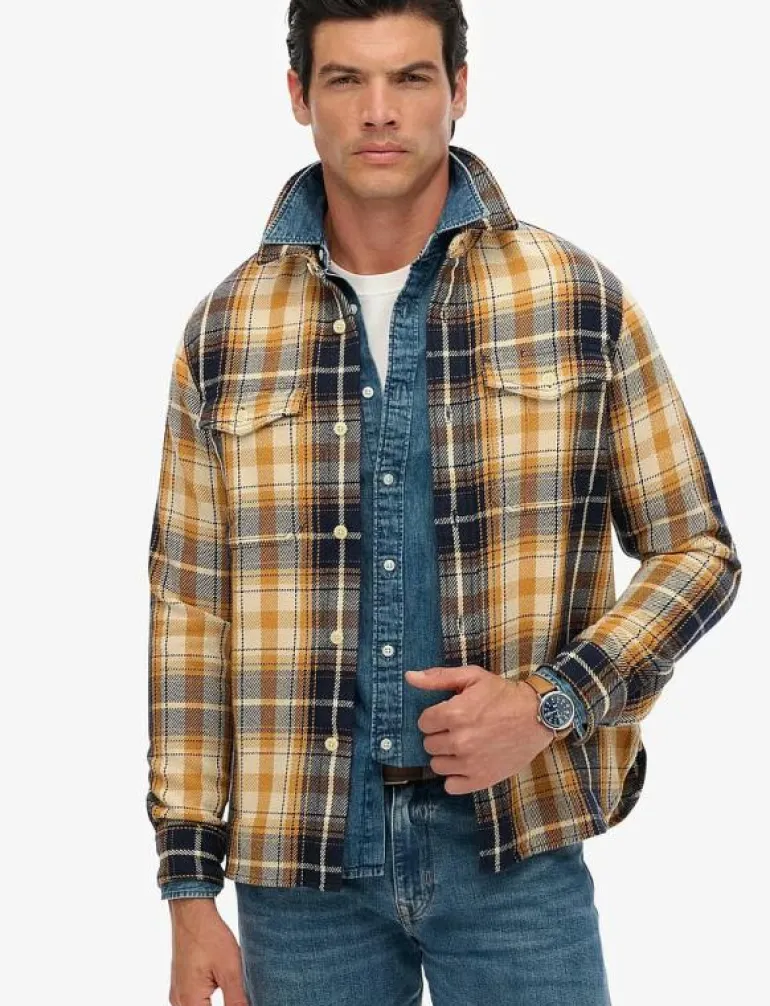 MERCHANT HEAVY CHECKED SHIRT - Rutiga skjortor