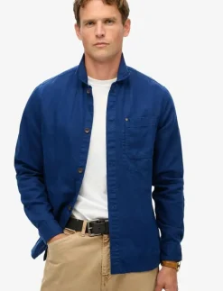 MERCHANT LINEN BLEND OVERSHIRT - Jackor & rockar