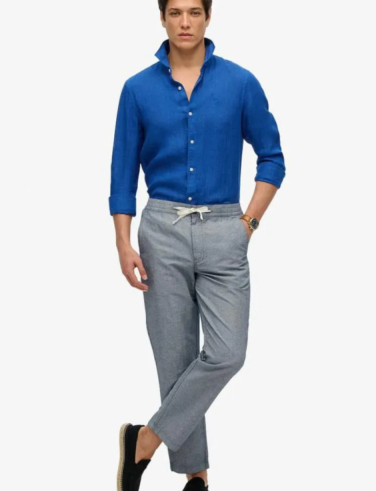 MERCHANT LINEN PANT - Linnebyxor