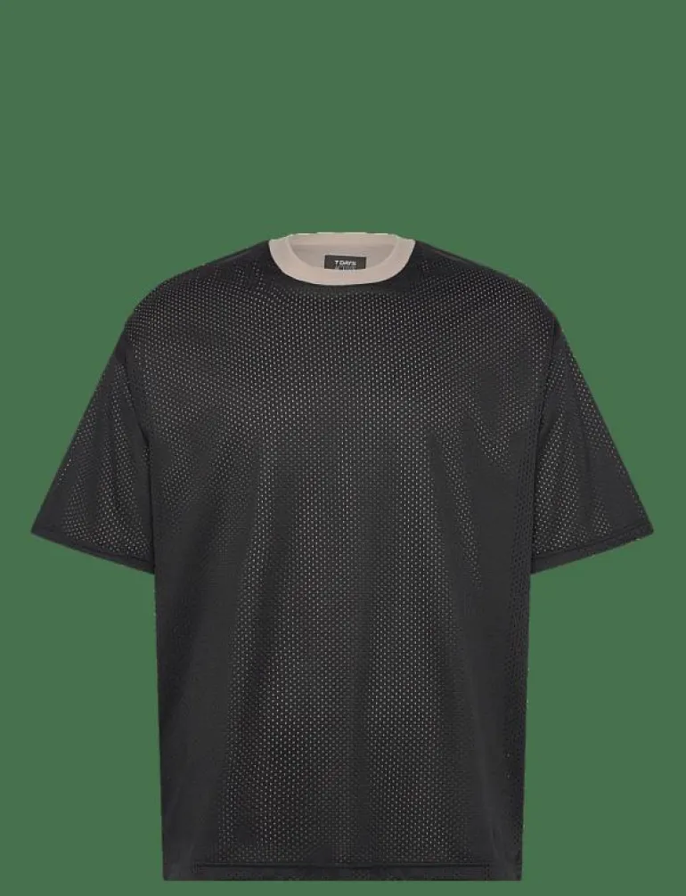 Mesh Cotton Tee - T-Shirts