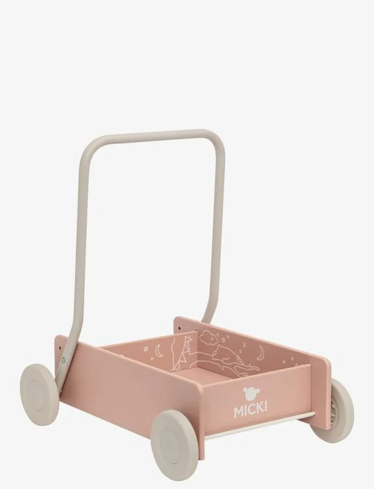 MICKI LÄRA GÅ VAGN ROSA - Babyleksak