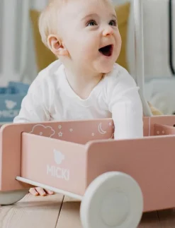 MICKI LÄRA GÅ VAGN ROSA - Babyleksak