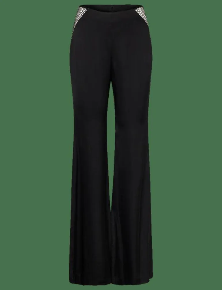 MID WAIST FLARED PANTS - Utsvängda byxor