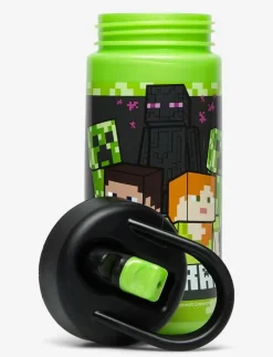 MINECRAFT, Water bottle with straw - Matdags