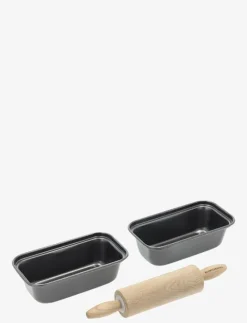 Minibrödformset m. kavel 3 delar - Brödform