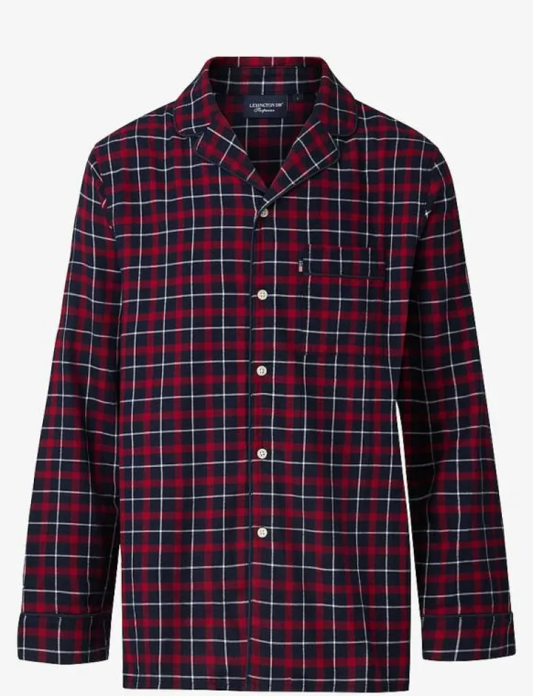 Miranda Organic Cotton Checked Flannel Pajama Set - Pyjamas