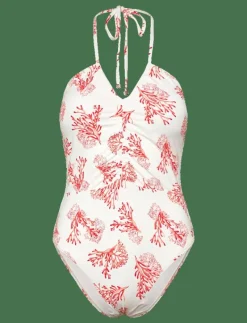 Misty ruched halterneck swimsuit - Baddräkter