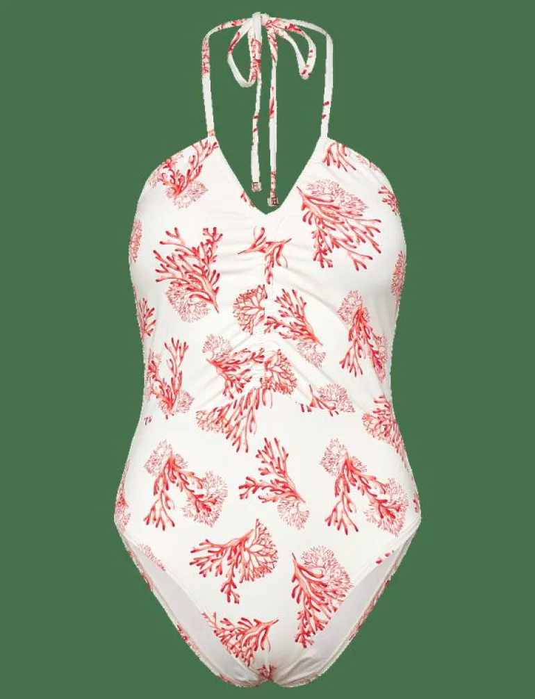 Misty ruched halterneck swimsuit - Baddräkter