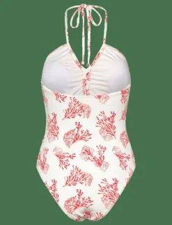 Misty ruched halterneck swimsuit - Baddräkter