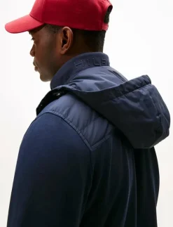 MIX MEDIA HOODED ZIP THROUGH - Quiltade jackor