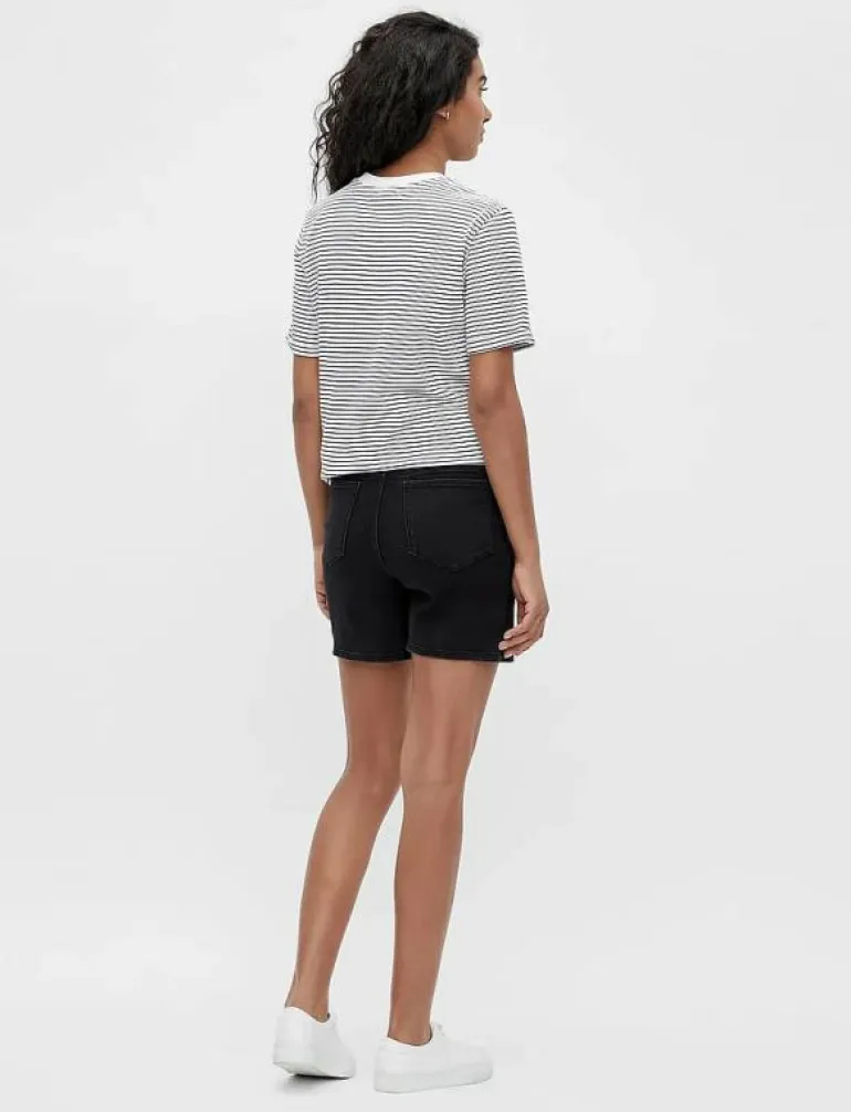 MLAMY SKINNY BLACK SHORTS V. - Jeansshorts
