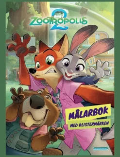 MÅLARBOK ZOOTROPOLIS 2 - Målar- & pysselböcker