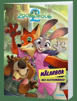 MÅLARBOK ZOOTROPOLIS 2 - Målar- & pysselböcker
