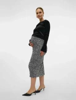 MLGLITTER JRS SKIRT HW - Pennkjolar