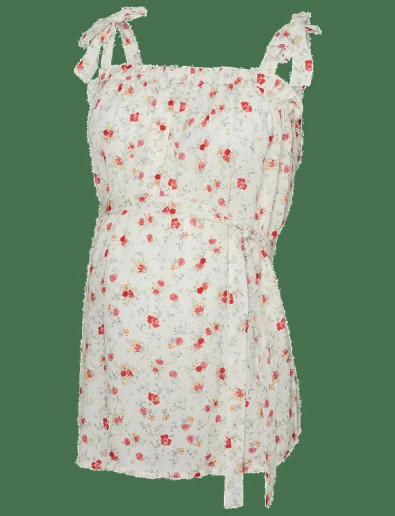 MLORA LIA STRAP WO TOP 2F - Linnen