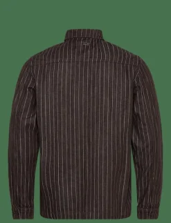 MMGMatteo Brown Stripe Overshirt - Jackor & rockar