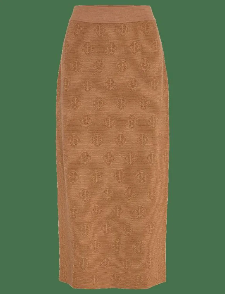 MONOGRAM KNIT SKIRT - Midi kjolar