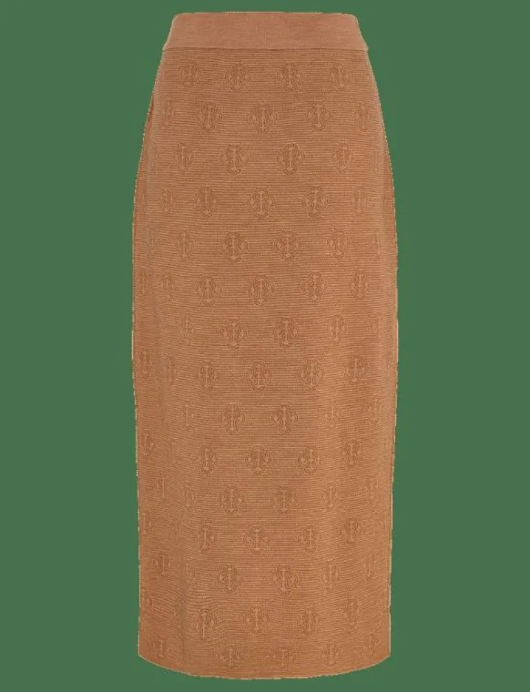 MONOGRAM KNIT SKIRT - Midi kjolar