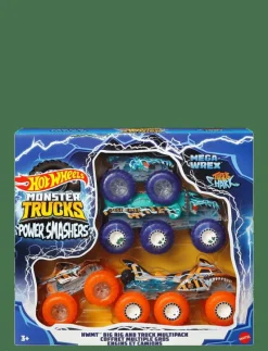 Monster Trucks Power Smashers Toy Truck & Big Rig Multipack (4 Toy Trucks) - Lastbilar