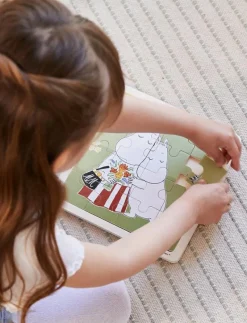Moomin - Wooden Square Puzzle - Hugs - Träpussel
