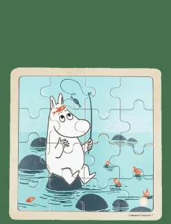 Moomin - Wooden Square Puzzle - Fishing - Träpussel