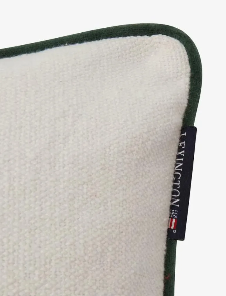 Mountain Logo Recycled Cotton Canvas Pillow Cover - Kuddfodral