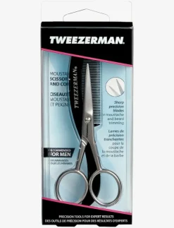 Moustache Scissors With Comb - Skäggkam