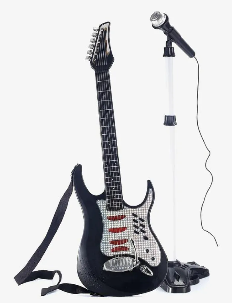 MU Electric Guitar with Microphone & Stand - Musikinstrument