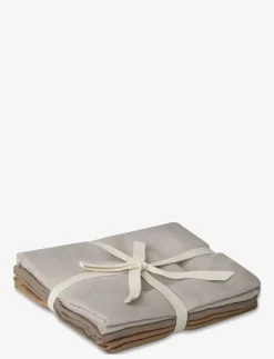 Muslin pack of 3 feather grey/brown/golden mist - Muslindukar