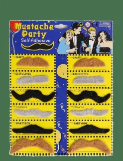 MUSTASCHER KARTA (SVARTA) - Maskeradtillbehör