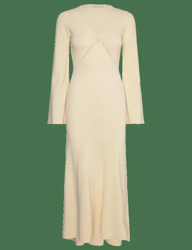 Nadia ring front knitted midi dress - Midiklänningar