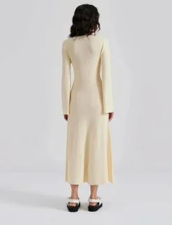 Nadia ring front knitted midi dress - Midiklänningar