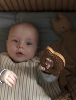 Natural Rubber Teether - Planet - Cinnamon - Bitleksaker