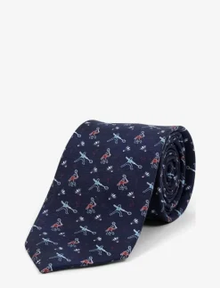 Navy Silk Badminton Player - Slipsar