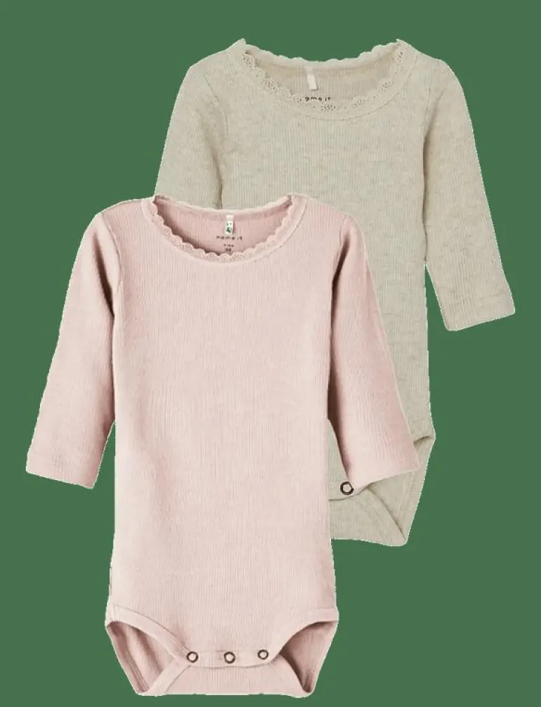 NBFKAB 2P LS BODY NOOS - Långärmad body