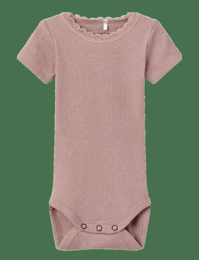 NBFKAB SS BODY NOOS - Kortärmad body