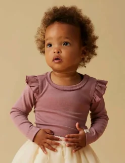 NBFLAYO SEV LS SLIM BODY SOLID LIL - Långärmad body