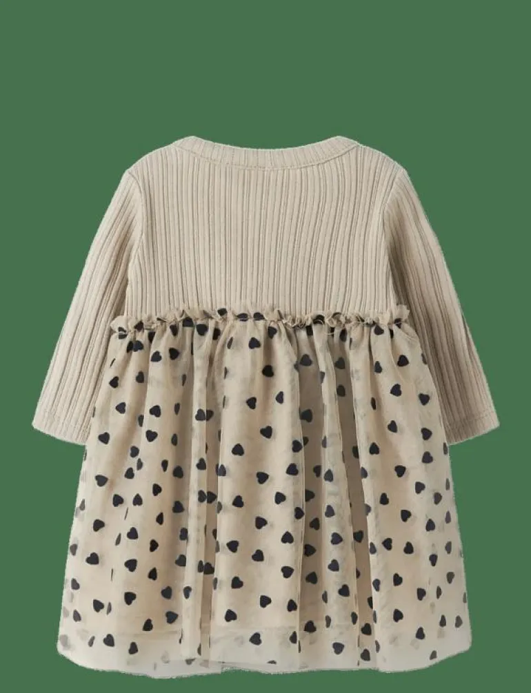 NBFNEA LS TULLE DRESS - Långärmade babyklänningar