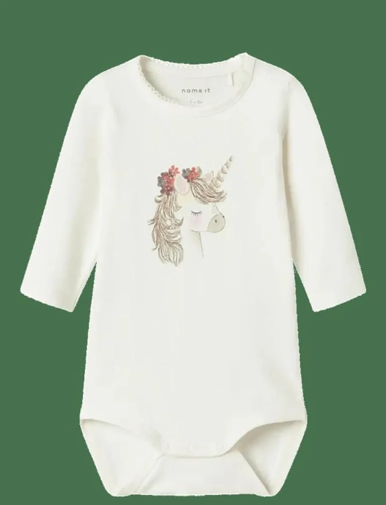 NBFNICORN LS BODY BOX - Långärmad body