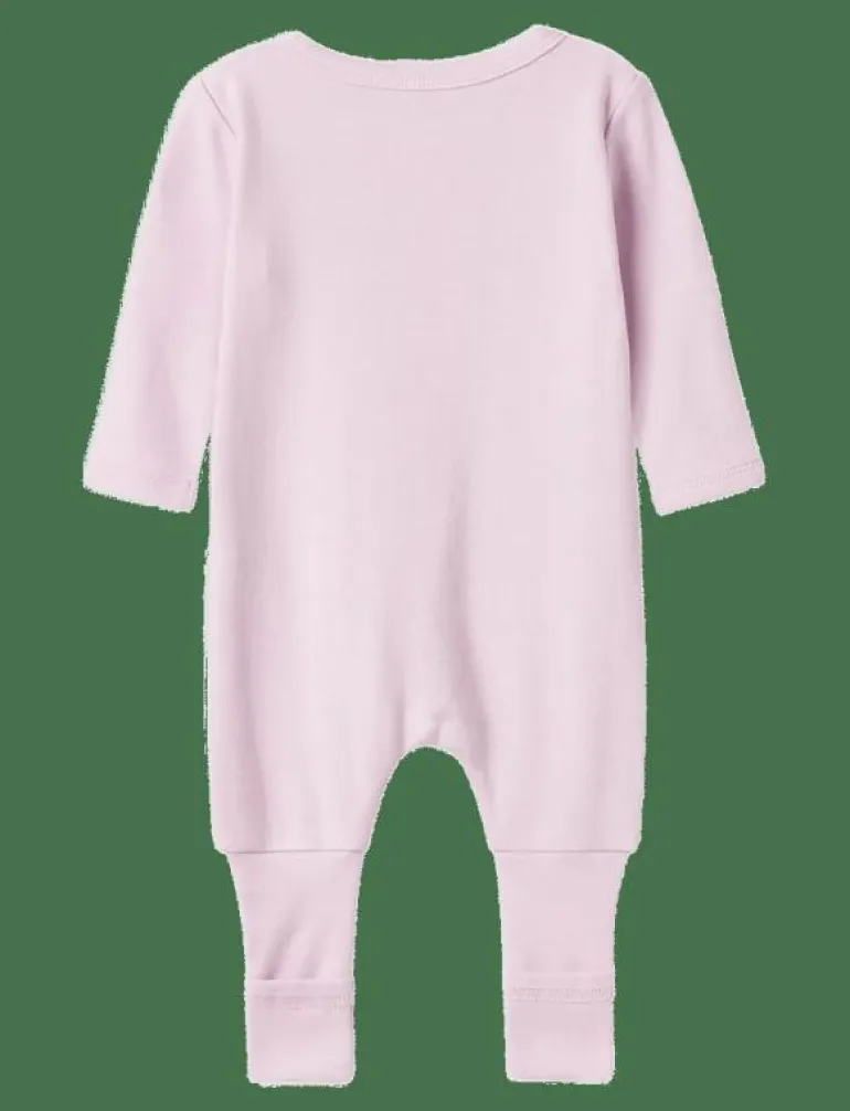 NBFNIGHTSUIT 2P ZIP FF JET DOT NOOS - One-sie