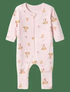 NBFNIGHTSUIT 2P ZIP FF ROSE DEER NOOS - One-sie