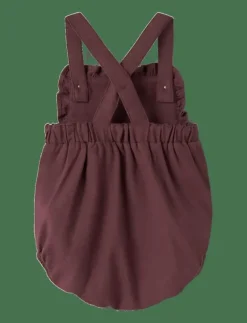 NBFREBEL LOOSE ROMBER SOLID LIL - Kortärmad bodysuit